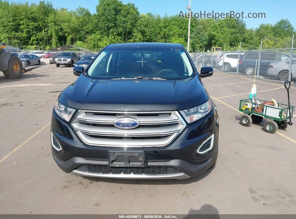 2FMPK4J84GBB25284 2016 FORD EDGE Черный Вид щитка приборов