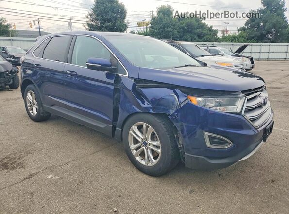 2FMPK4J84GBC05426 2016 FORD EDGE Blue Delantero derecho
