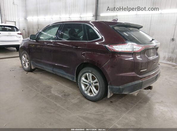 2FMPK4J84JBB52654 2018 FORD EDGE Темно-бордовый Задняя левая четверть