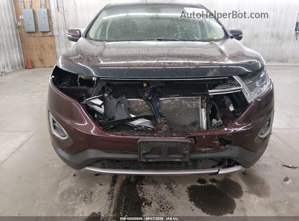 2FMPK4J84JBB52654 2018 FORD EDGE Темно-бордовый Вид спереди