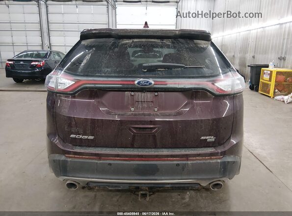 2FMPK4J84JBB52654 2018 FORD EDGE Темно-бордовый 