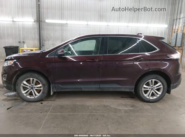 2FMPK4J84JBB52654 2018 FORD EDGE Темно-бордовый 
