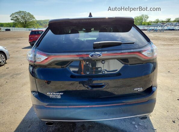 2FMPK4J85HBB99735 2017 FORD EDGE Черный Вид сзади