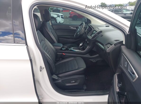 2FMPK4J85JBC27622 2018 FORD EDGE White წინა სალონის ხედი