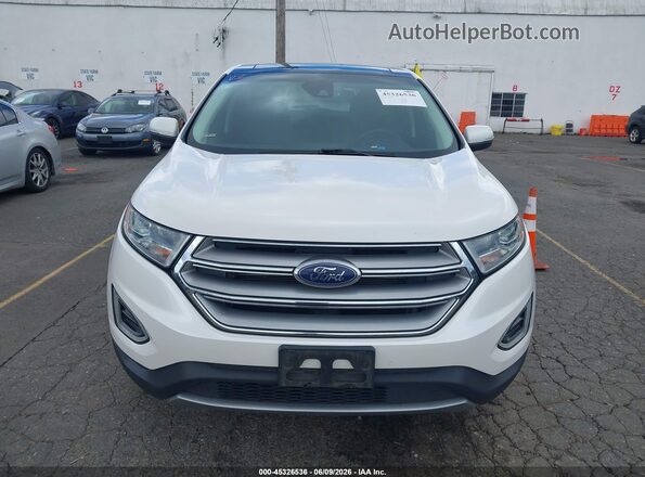 2FMPK4J85JBC27622 2018 FORD EDGE White უკანა სალონის ხედი