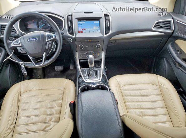 2FMPK4J86GBB44063 2016 FORD EDGE White Widok deski rozdzielczej