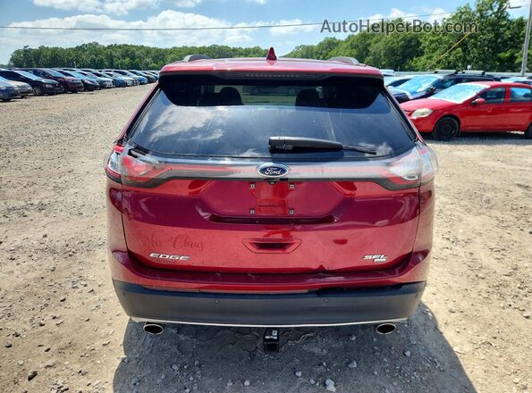 2FMPK4J86HBC68545 2017 FORD EDGE Red Հետևի տեսք