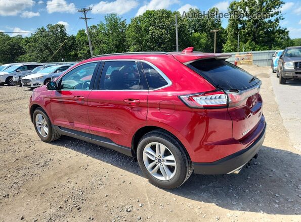 2FMPK4J86HBC68545 2017 FORD EDGE Red Հետևի ձախ