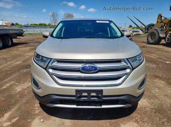 2FMPK4J86JBB49657 2018 FORD EDGE Золотой Вид спереди