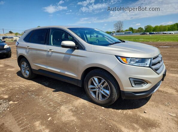 2FMPK4J86JBB49657 2018 FORD EDGE Золотой Передняя правая четверть