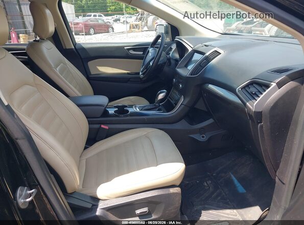 2FMPK4J87HBB59415 2017 FORD EDGE Black წინა სალონის ხედი