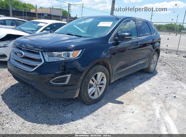 2FMPK4J87HBB59415 2017 FORD EDGE Black წინა მარცხენა ხედი სამი მეოთხედიდან