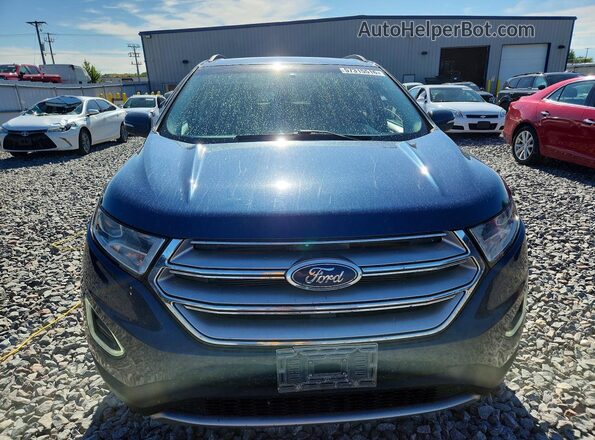 2FMPK4J87HBC18821 2017 FORD EDGE Blue Вид спереду