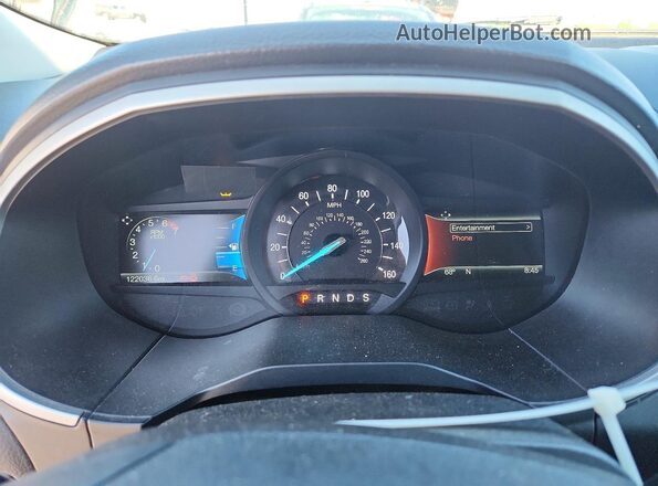 2FMPK4J87HBC18821 2017 FORD EDGE Blue Вид щитка приладів