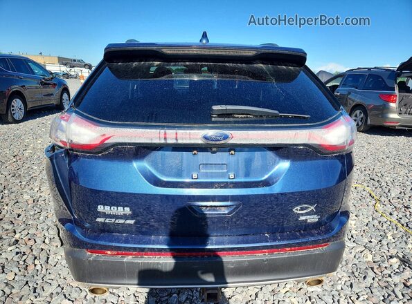 2FMPK4J87HBC18821 2017 FORD EDGE Blue Вид ззаду
