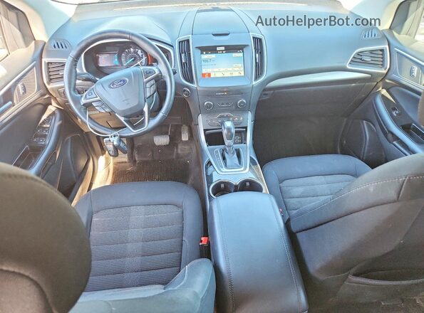 2FMPK4J87HBC18821 2017 FORD EDGE Blue Вид панелі приладів