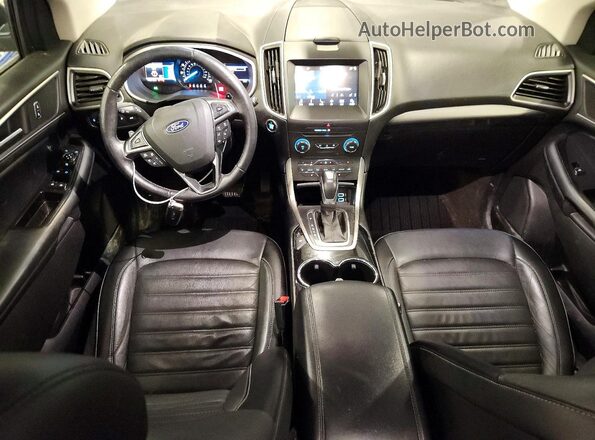 2FMPK4J87JBB05232 2018 FORD EDGE Blue Dashboard view