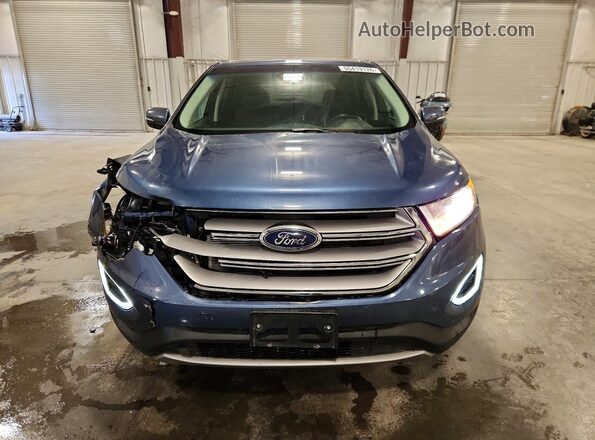 2FMPK4J87JBB05232 2018 FORD EDGE Blue Front view