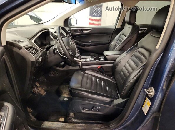 2FMPK4J87JBB05232 2018 FORD EDGE Blue Front interior view