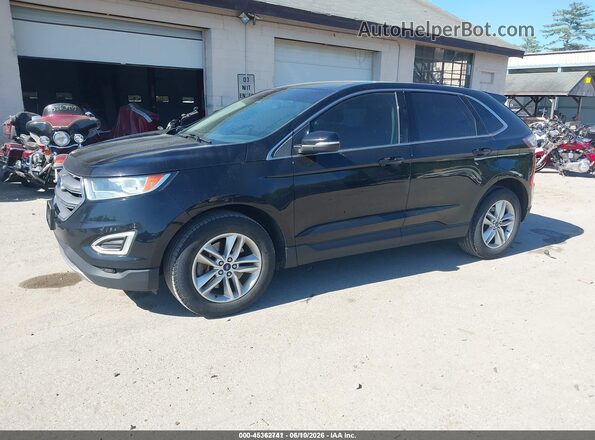 2FMPK4J87JBB21348 2018 FORD EDGE Black Առջևի ձախ երեք քառորդ տեսարան