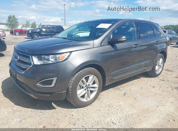 2FMPK4J89HBB81805 2017 FORD EDGE Gray წინა მარცხენა ხედი სამი მეოთხედიდან