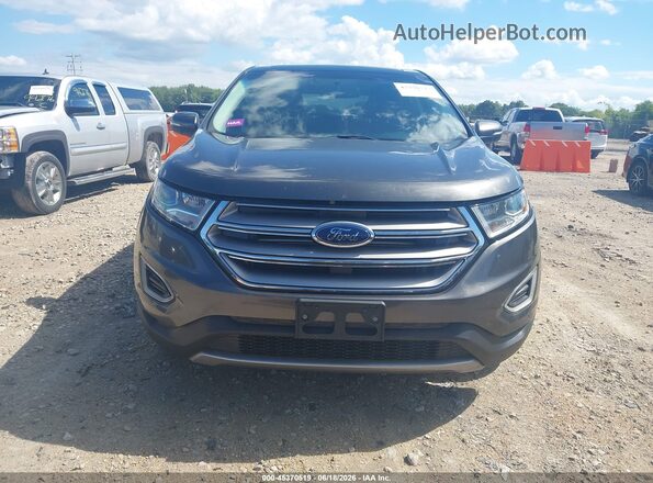 2FMPK4J89HBB81805 2017 FORD EDGE Gray ხელსაწყოთა პანელის ხედი