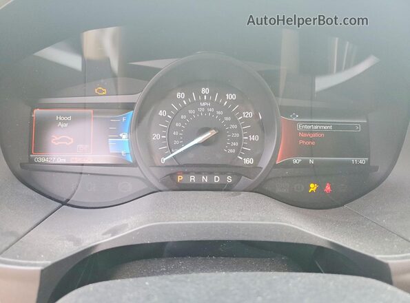 2FMPK4J89HBC54879 2017 FORD EDGE Белый Вид щитка приборов