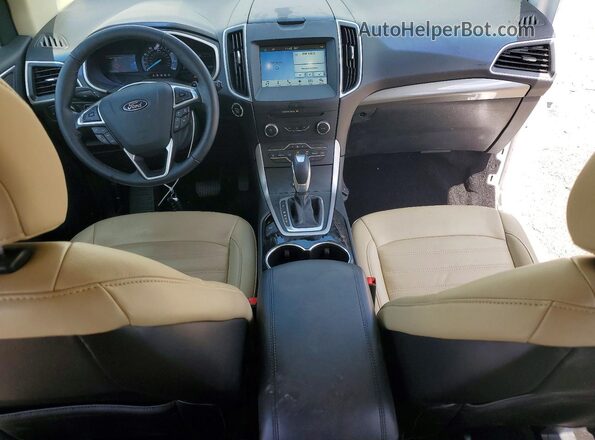 2FMPK4J89HBC54879 2017 FORD EDGE Белый Вид панели приборов