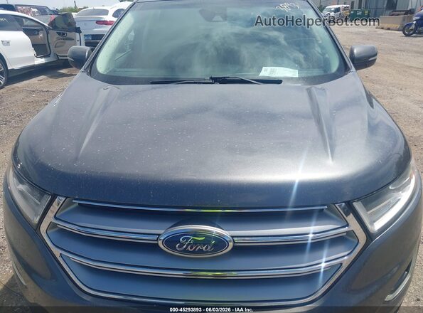 2FMPK4J89JBB23747 2018 FORD EDGE Gray Widok z przodu