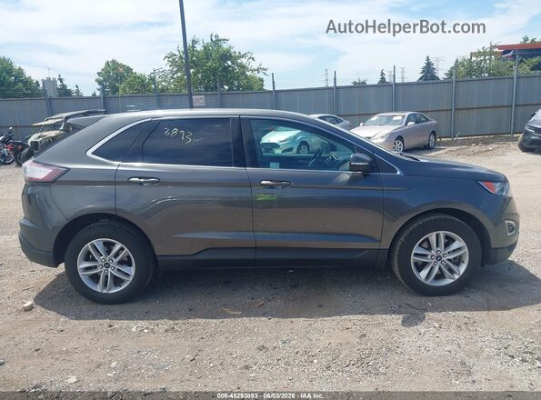 2FMPK4J89JBB23747 2018 FORD EDGE Gray Widok wnętrza z tyłu