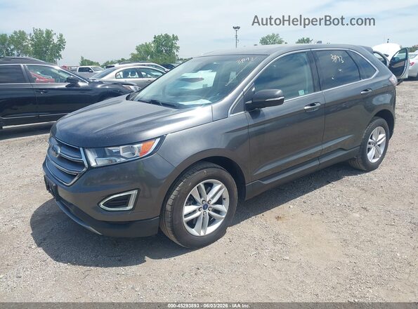 2FMPK4J89JBB23747 2018 FORD EDGE Gray Przód lewy