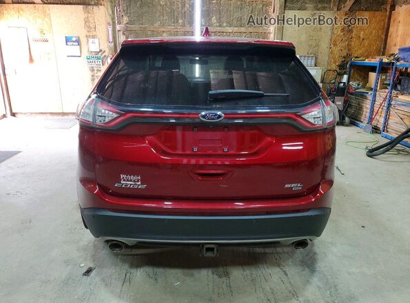 2FMPK4J89JBB52441 2018 FORD EDGE Red Vista trasera