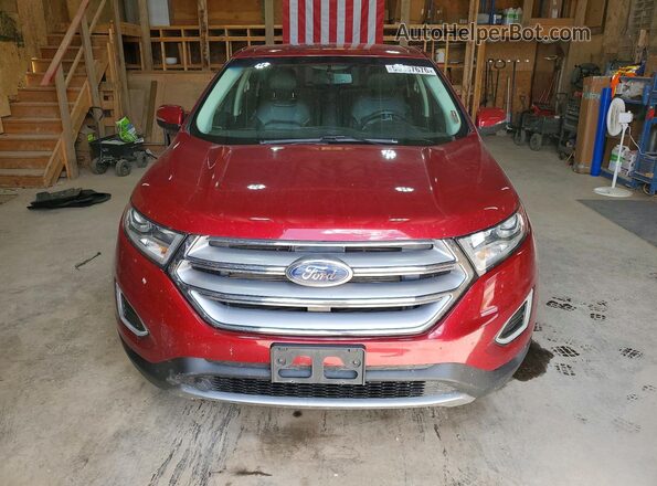 2FMPK4J89JBB52441 2018 FORD EDGE Red Vista frontal