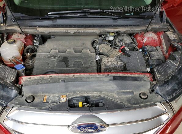 2FMPK4J89JBB52441 2018 FORD EDGE Red Vista del compartimento del motor