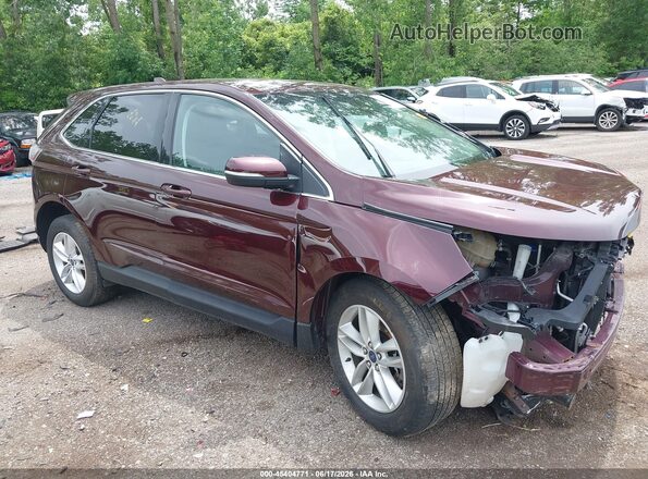 2FMPK4J89JBB94625 2018 FORD EDGE Burgundy Rear interior view