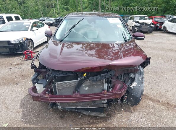 2FMPK4J89JBB94625 2018 FORD EDGE Burgundy Instrument cluster view