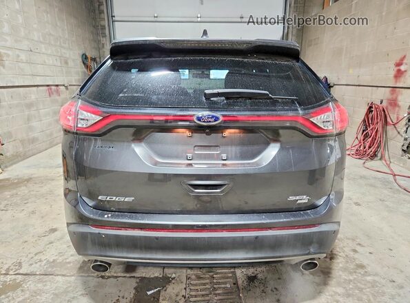 2FMPK4J8XHBB19054 2017 FORD EDGE Gray Rear view