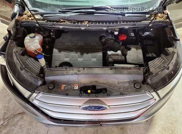 2FMPK4J8XHBB19054 2017 FORD EDGE Gray Engine compartment view