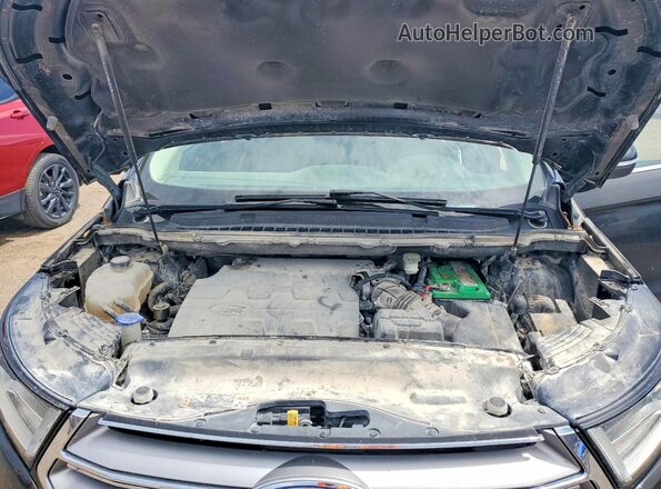 2FMPK4J8XHBC12074 2017 FORD EDGE Charcoal Vista del compartimento del motor