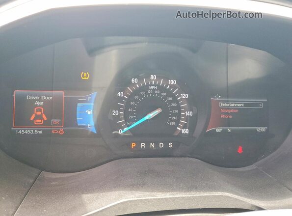 2FMPK4J8XHBC12074 2017 FORD EDGE Charcoal Vista del cuadro de instrumentos