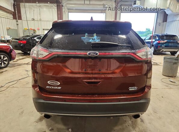 2FMPK4J90GBB03291 2016 FORD EDGE Brown Հետևի տեսք