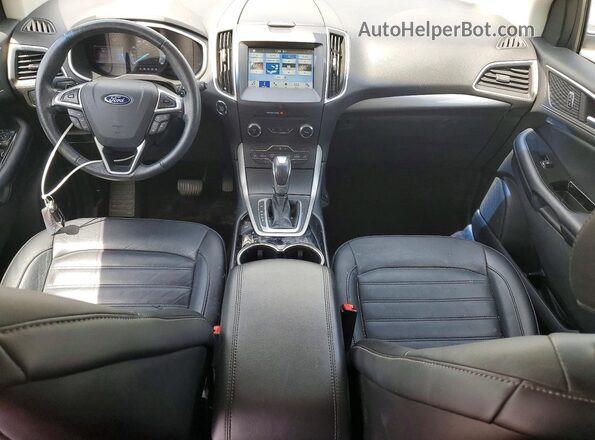 2FMPK4J90GBC20403 2016 FORD EDGE White Dashboard view