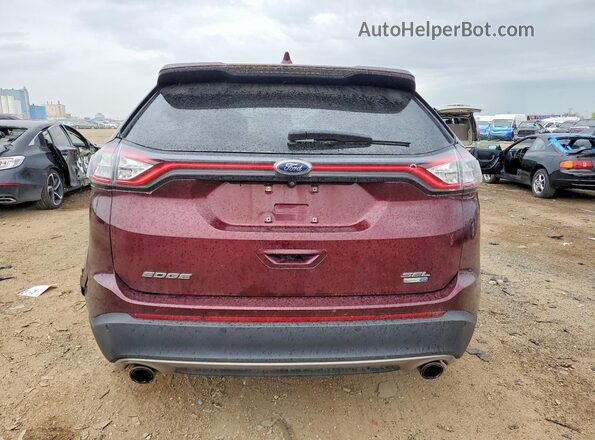 2FMPK4J90HBB93558 2017 FORD EDGE Burgundy Հետևի տեսք