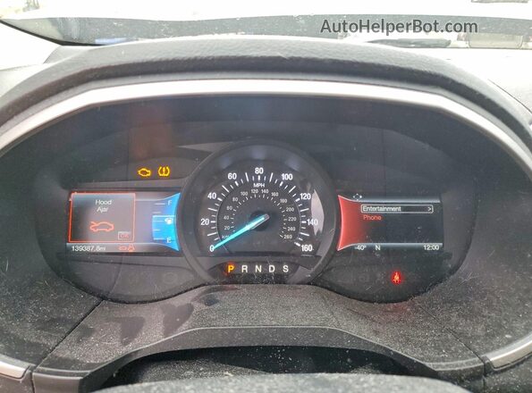 2FMPK4J90HBB93558 2017 FORD EDGE Burgundy Սարքավորումների վահանակի տեսք