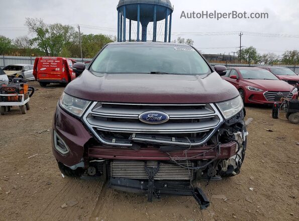 2FMPK4J90HBB93558 2017 FORD EDGE Burgundy Դիմացի տեսք