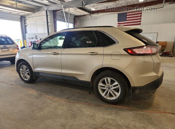 2FMPK4J90HBC44489 2017 FORD EDGE Tan Задня ліва чверть