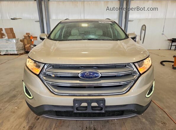2FMPK4J90HBC44489 2017 FORD EDGE Tan Вид спереду