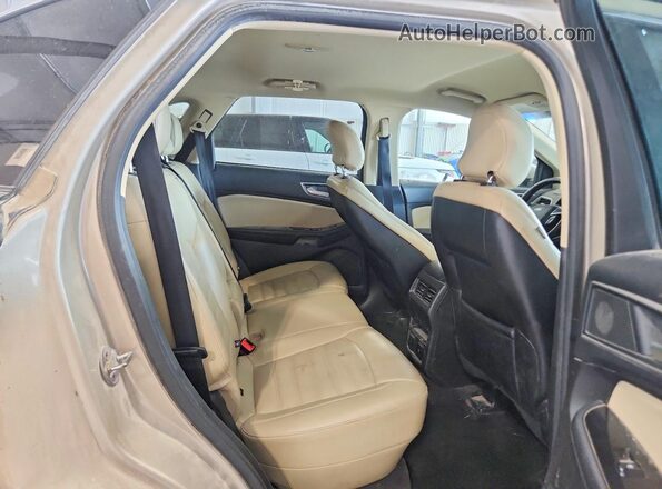 2FMPK4J90HBC44489 2017 FORD EDGE Tan Вид задньої частини салону