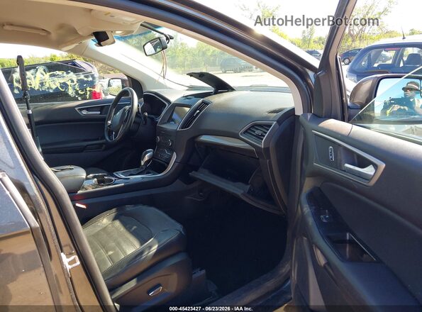2FMPK4J90JBB56970 2018 FORD EDGE Gray წინა სალონის ხედი