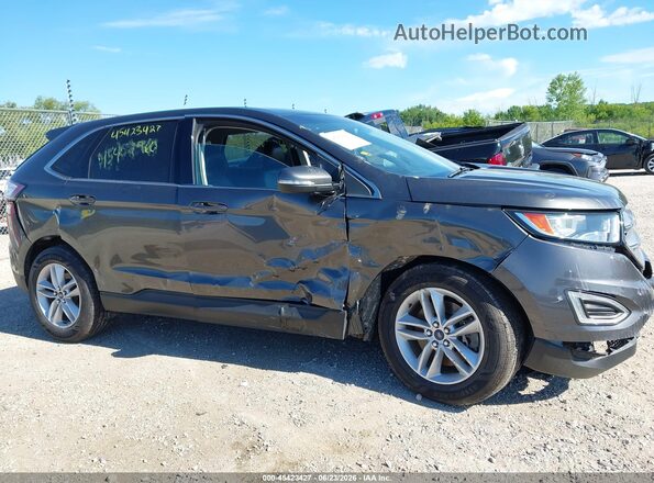 2FMPK4J90JBB56970 2018 FORD EDGE Gray წინა ხედი